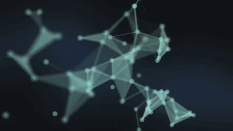 Abstract network connection background. Technology and Connectivity Concept. Mol Stock Footage 77688837