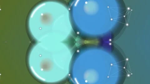 Abstract Network Connection with Blue and Cyan Glowing Spheres 4K Background 스톡 동영상 329264874