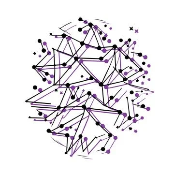 Abstract Network Connection. Concept of technology, communication, and inno.. Stock Illustration