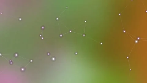 Abstract Network Connection on Gradient Background Stockbeeldmateriaal 332043701