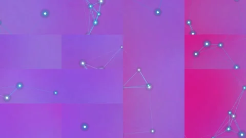 Abstract Network Connection on Gradient Background Stockbeeldmateriaal 332185684