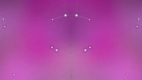 Abstract Network Connection on Gradient Purple Background Stockbeeldmateriaal 332203311