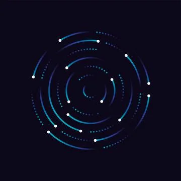Abstract network connection. icon logo design. Vector Illustration Stock Illustration