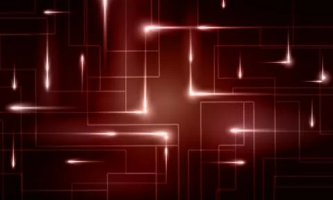 Abstract network connection technology with connected dots and lines Stock Illustration