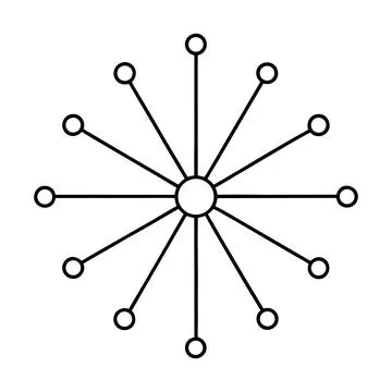 Abstract Network Connection Technology Data Structure Communication Line Ar.. Illustrazione stock