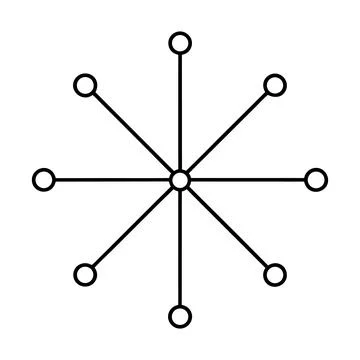 Abstract Network Connection Technology Data Structure Communication Line Ar.. Illustrazione stock
