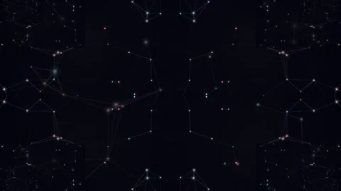 Abstract Network Connections and Data Flow Stock Footage 331926291
