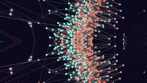 Abstract Network Connections Data Flow Digital Network Futuristic Technology Stock Footage 332497334