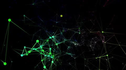 Abstract network connections. Dynamic plexus background. Stock Footage 318590375