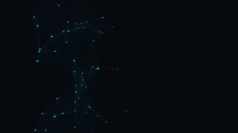 Abstract Network Connections Forming Dynamic Digital Web Stock Footage 340118193