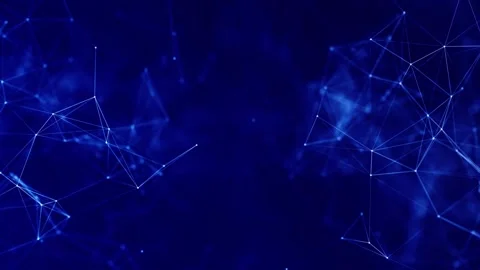 Abstract network connections pulsing with blue light. Video stock 336812948