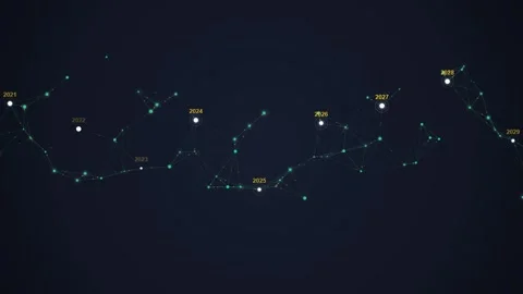 Abstract Network Data Connection - Futuristic Digital Technology Background Stock Footage 348570818