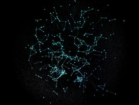 Abstract network data connection Illustrazione stock