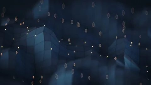 Abstract network design seamless loop 3D render animation Stock Footage 164848090