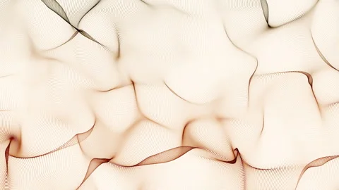 Abstract network of digital particles Video stock 254188628