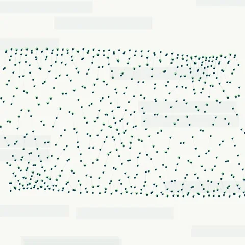 Abstract Network of Dots and Lines on White Background - Digital Connection.. Stock Footage 347809909