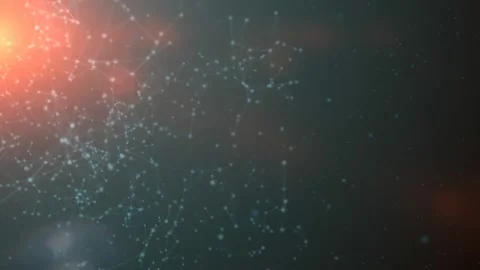Abstract Network of Glowing Connections in a Digital Space with Futuristic .. 動画素材 341780737