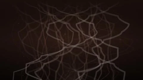Abstract network of glowing lines and interconnected nodes on dark background Stock Footage 346000873