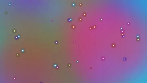 Abstract Network of Glowing Points on Gradient Background Stockbeeldmateriaal 331483713