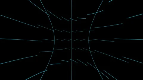 Abstract network grid expanding with light lines against a dark background .. Stock Footage 340900686