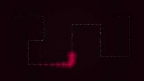 Abstract Network Grid Path Animation on Dark Textured Background Stock Footage 347561850