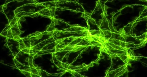 An abstract network of intertwining lines resembles the structure of neural 库存影片 330519809