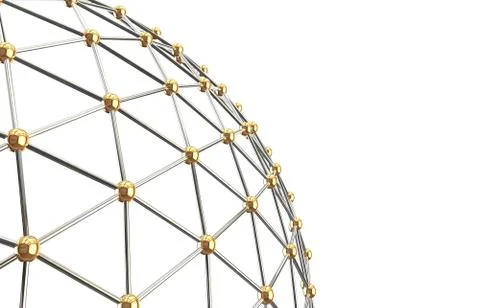 Abstract network. Isolated background Stock Illustration