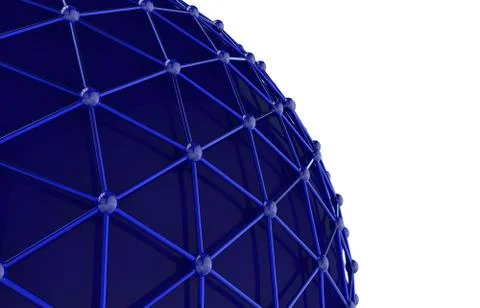 Abstract network. Isolated background Stock Illustration