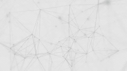 Abstract Network of Lines and Dots on Black Background with a Futuristic Vibe Stock Footage 341780888