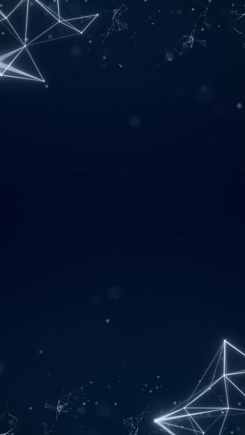 Abstract Network Lines on Dark Blue Background 4K Loop Stock Footage 331124129