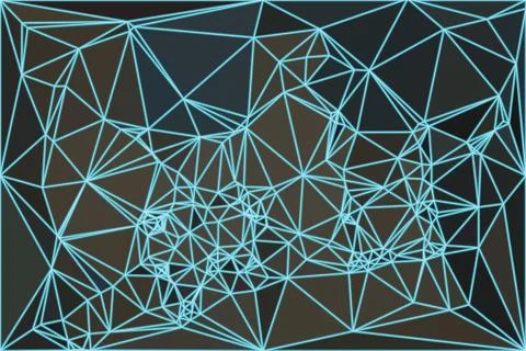 Abstract Network Low Poly Ilustración de archivo