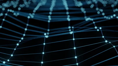 Abstract network mesh Stock Footage 340488792