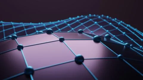 Abstract network mesh Stock Illustration