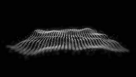 Abstract Network Mesh Waving Fx Background Loop Stock Footage 144684086