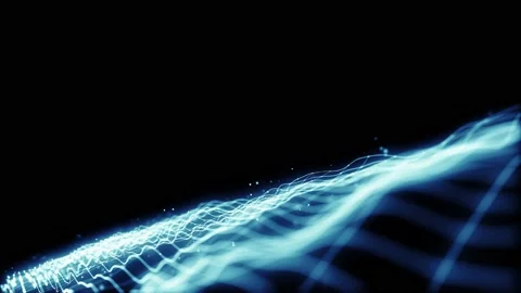 Abstract Network Mesh Waving Fx Background Loop Stock Footage 144823179