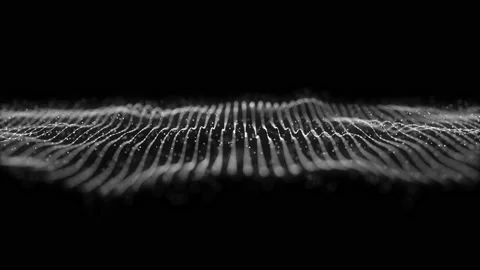 Abstract Network Mesh Waving Fx Background Loop Video stock 144865200