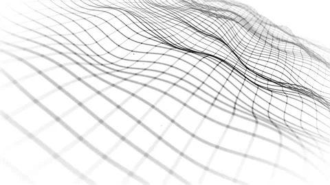 Abstract Network Mesh Waving Fx Background Loop Stock Footage 145145704