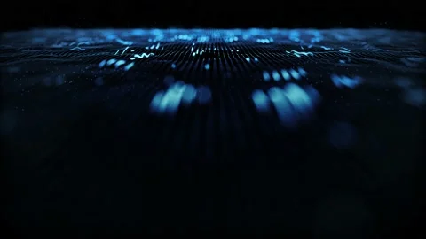 Abstract Network Mesh Waving Fx Background Loop Stock-Footage 145454418