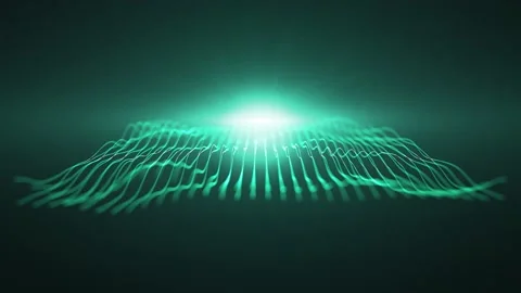 Abstract Network Mesh Waving Fx Background Loop Stock Footage 146116601