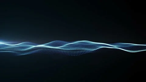 Abstract Network Mesh Waving Fx Background Loop Stock Footage 147038938