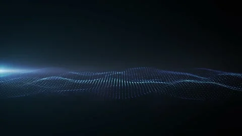 Abstract Network Mesh Waving Fx Background Loop Video stock 147038939