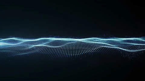 Abstract Network Mesh Waving Fx Background Loop Video stock 147038940