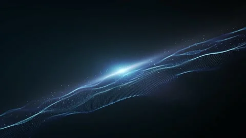 Abstract Network Mesh Waving Fx Background Loop Stock Footage 147454168