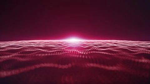 Abstract Network Mesh Waving Fx Background Loop Stock Footage 147454171