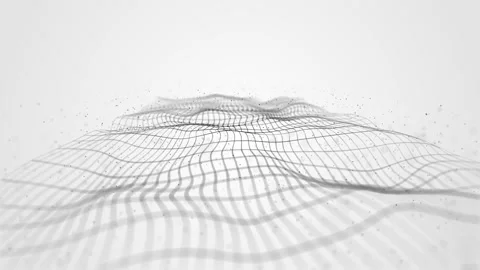 Abstract Network Mesh Waving Fx Background Loop Stock Footage 149838893