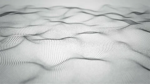 Abstract Network Mesh Waving Fx Background Loop Video stock 150819165