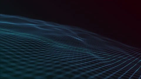 Abstract Network Mesh Waving Fx Background Loop Stock Footage 152292326
