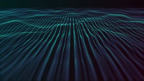 Abstract Network Mesh Waving Fx Background Loop Stock Footage 152316103