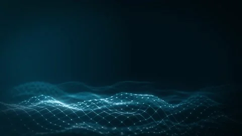 Abstract Network Mesh Waving Fx Background Loop 스톡 동영상 153154698