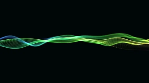 Abstract Network Mesh Waving Fx Background Loop Stock Footage 153234073